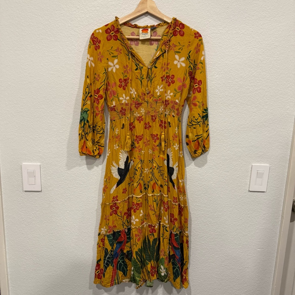 Farm Rio Cristy Maxi Tropical Dress - Picture 3 of 11